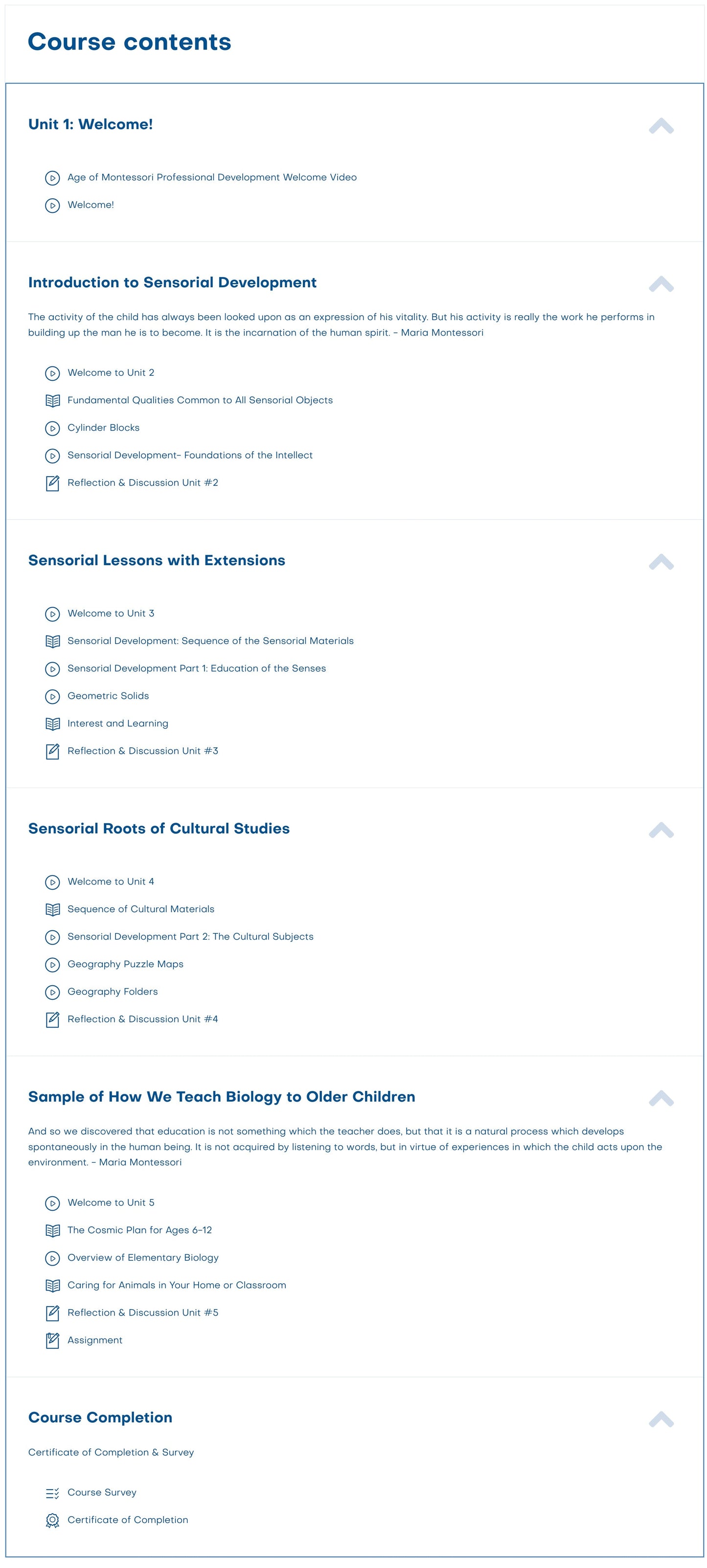 Early Childhood 4 Avenues: Sensorial and Cultural