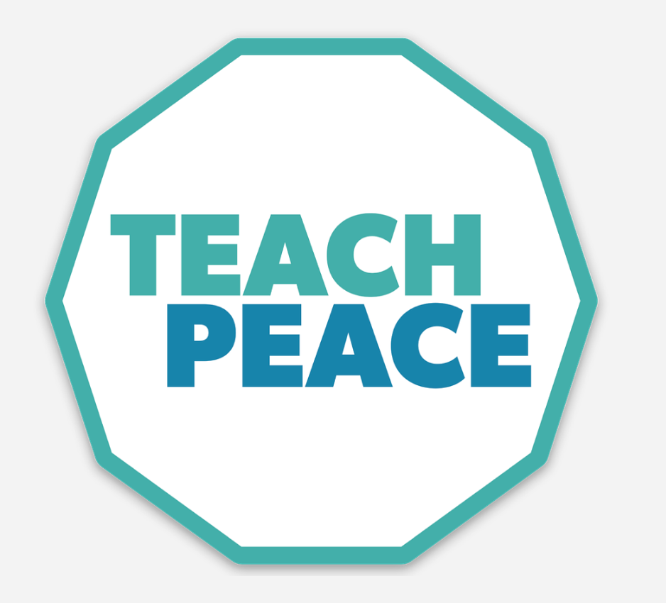 Set of 50 Teach Peace Stickers