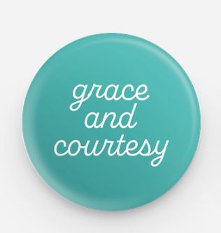 Set of 50 Grace and Courtesy Buttons